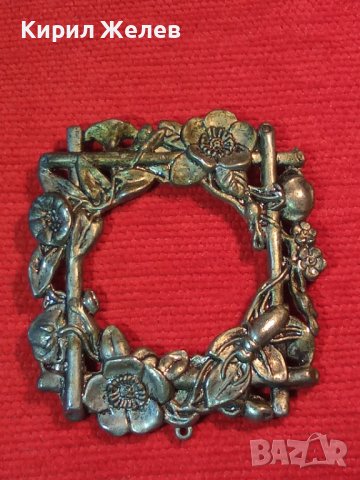 СТАР ПОСРЕБРЕН БЕЛ ЕПОК ФЛОРАЛНО ОРНАМЕНТИРАН ПЕНДАНТ РАМЧИЦА за СНИМКА РЕТРО АРТ МЕДАЛЬОН 22687, снимка 12 - Антикварни и старинни предмети - 38139060