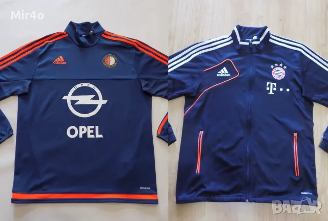 футболна блуза feyenoord/bayern munich adidas екип горнище фанела суичър худи мъжка оригинал L