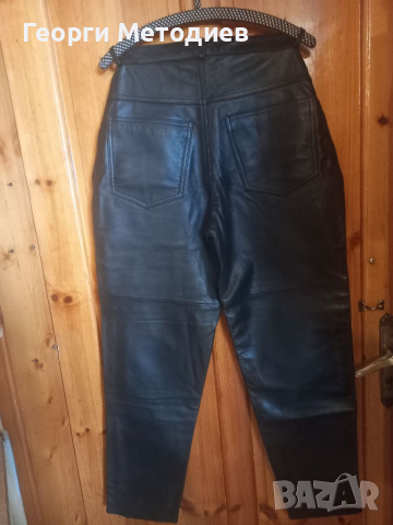 Кожени дамски панталони, снимка 5 - Панталони - 36477437