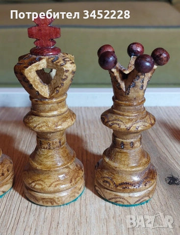 фигури за шах дърворезба големи за ценители , снимка 5 - Шах и табла - 53233583