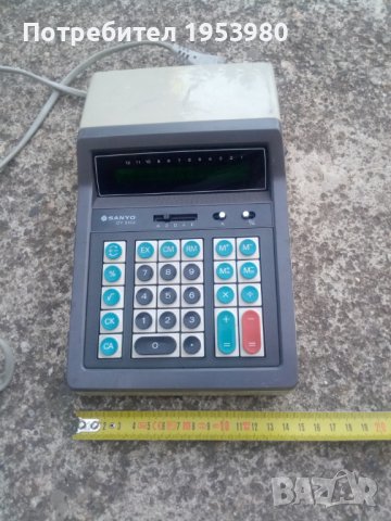Стар електронен калкулатор Sanyo CY 2132, снимка 2 - Антикварни и старинни предмети - 42140782