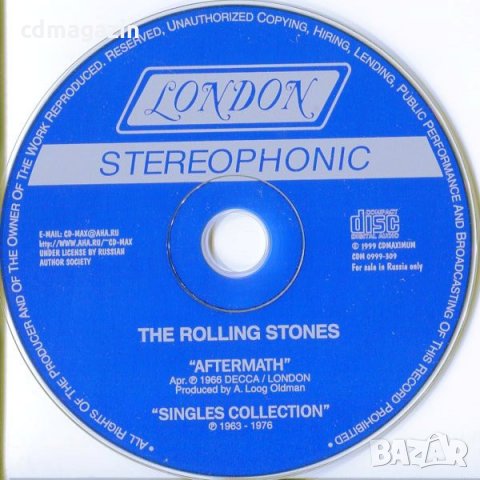 Компакт дискове CD The Rolling Stones - Aftermath / Singles Collection, снимка 3 - CD дискове - 35776975