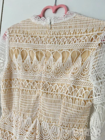 РАЗПРОДАЖБА Нов дамски дантелен гащеризон къс крачол елегантен размер XS и размер S, снимка 9 - Гащеризони - 50611965