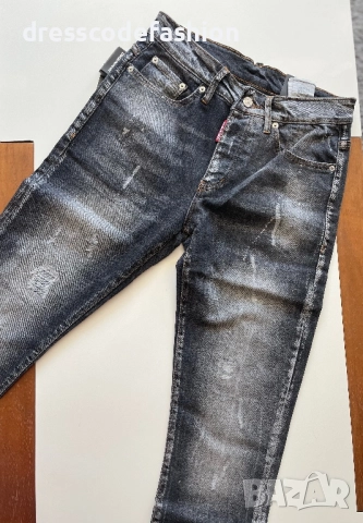 Мъжки черни дънки Dsquared , снимка 7 - Дънки - 51764240