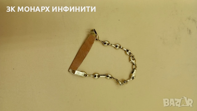 Златна гривна/детска, снимка 2 - Гривни - 52710314