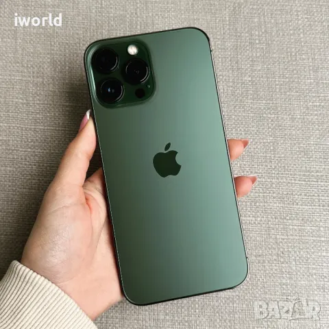 256gb❗️100% Батерия❗️КАТО НОВ❗️ iPhone 13 Pro Max *Лизинг от 56лв/м / Alpine Green ❗️ , снимка 1 - Apple iPhone - 47705797