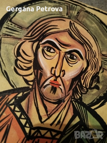 Авторска ръчно рисувана икона , снимка 4 - Икони - 50234349