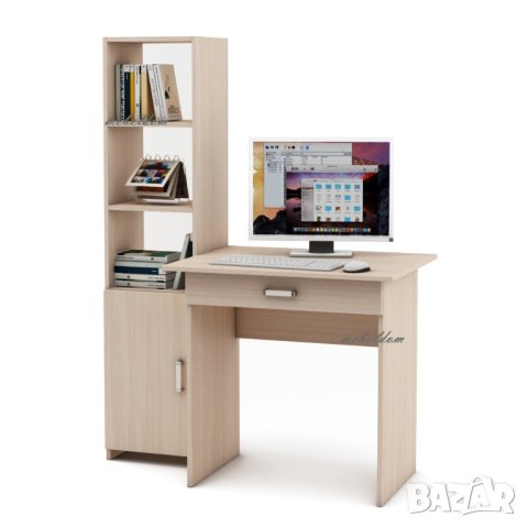 Бюро с чекмедже и етажерка с плавна врата(код-0903), снимка 4 - Бюра - 41023253