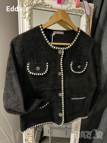 Жилетка сако в черно и бяло см лхл, снимка 2 - Сака - 53458907