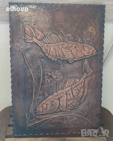 Медно пано#5, снимка 1 - Антикварни и старинни предмети - 48875232