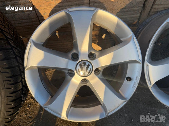Оригинални алуминиеви джанти за VW Tiguan Sharan Passat T4 5x112 16 цола, снимка 4 - Гуми и джанти - 53817426