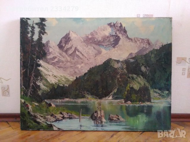 Стари картини, платно масло, авторска изработка. , снимка 8 - Картини - 42158610