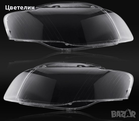 Стъкла капаци за фарове Audi A4 B7 06-08 Ауди A4 B7 06-08 , снимка 3 - Части - 41587726