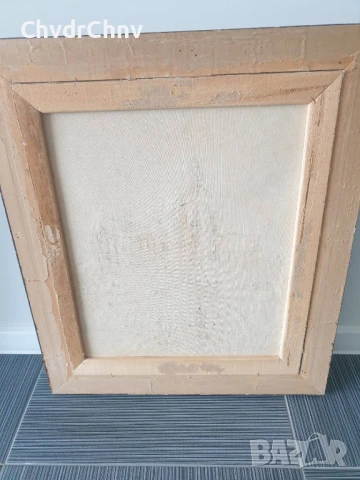 75х65см/голяма картина масло върху платно/градски пейзаж-пазар/дървена рамка, снимка 7 - Картини - 51176983