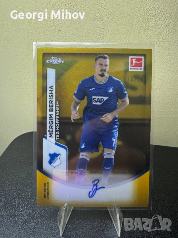 Mërgim Berisha Auto /50 – Topps Chrome Bundesliga Gold Autograph