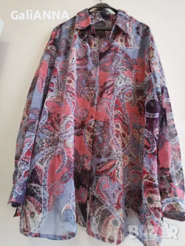 СТРАХОТНА РИЗА ЕФЕКТЕН ДЕСЕН 3XL-4XL, снимка 4 - Ризи - 48244653