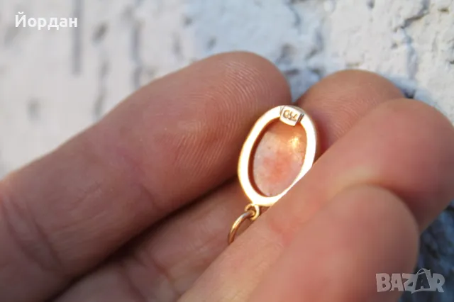 Стара камея със златен обков 18 карата, снимка 6 - Антикварни и старинни предмети - 48942743