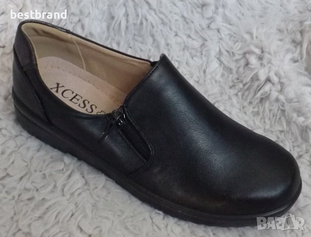 Обувки черни, с цип, код 508/ББ2/36