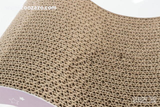 Драскалка вълна от картон за Коте 38 х 7 х 18 см. - Модел: 48012, снимка 4 - За котки - 44419269