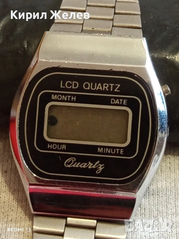 Винтидж електтронен часовник ретро модел рядък за КОЛЕКЦИОНЕРИ 51865