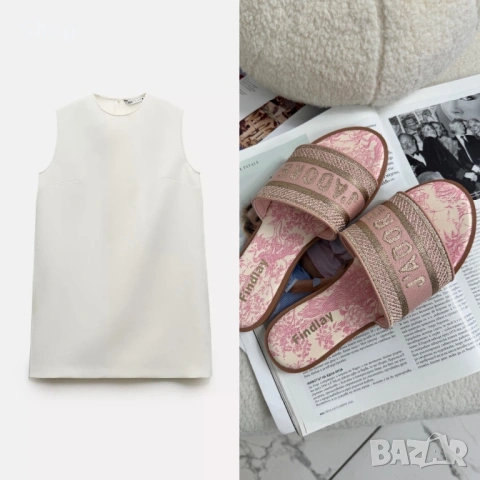 Комплект рокля на Zara и чехли на LBD