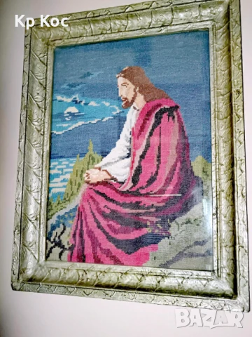 гоблен „Христос на Елеонската планина“, снимка 4 - Гоблени - 50991896
