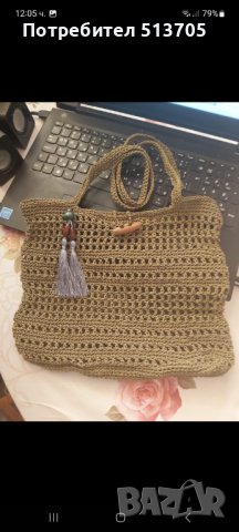 Дамски ръчно плетени чанти, снимка 5 - Чанти - 41992958
