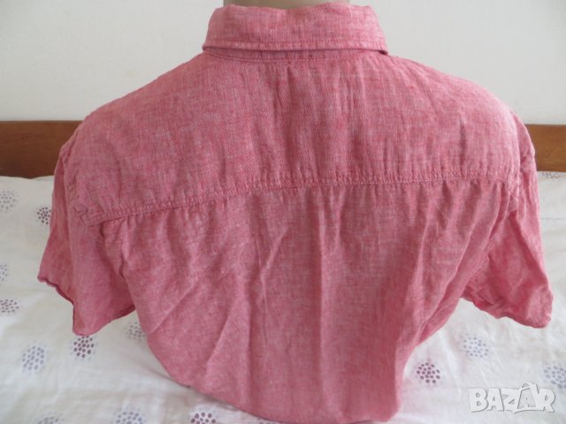 Мъжки ризи с къс ръкав от лен Linen Life, снимка 9 - Ризи - 37046867