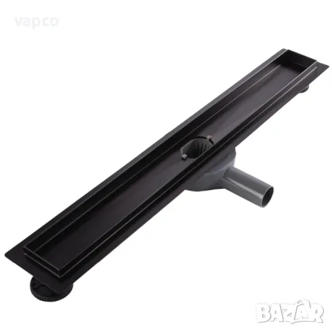 Линеен подов сифон за баня - Черен мат, снимка 7 - ВИК - 47682424