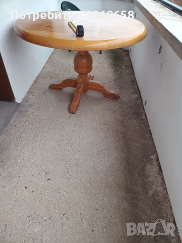 Трапезна маса дъбов масив, снимка 3 - Маси - 53416165