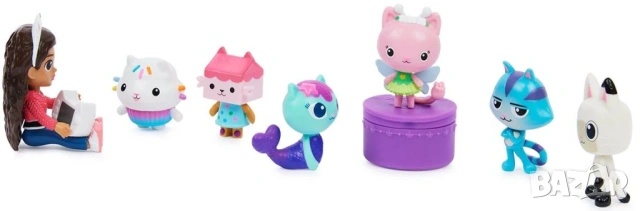 НОВИ Комплект фигури Gabby's Dollhouse - Габи и приятели, снимка 3 - Фигурки - 53005838