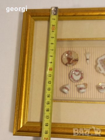две немски пана за стена Reutter с порцеланови миниатюри , снимка 5 - Декорация за дома - 42633100