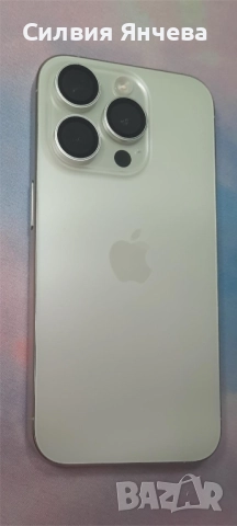 КАТО НОВ! Iphone 15 Pro бял white 512 GB с гаранция 2026 г., снимка 4 - Apple iPhone - 52694574