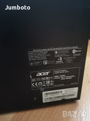 PC Acer aspire GX-781 i7 7Th, снимка 3 - Геймърски - 38781581