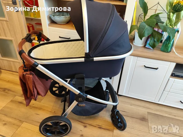 Детска количка с летен и зимен кош в много добро състояние , снимка 4 - Детски колички - 56233723