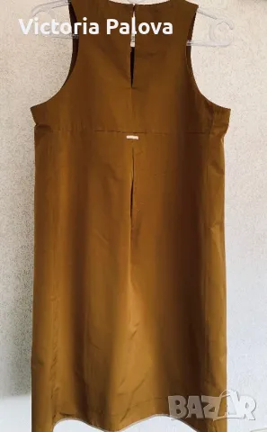 S’MaxMara оригинал красива плътна рокля цвят горчица, снимка 5 - Рокли - 47339769
