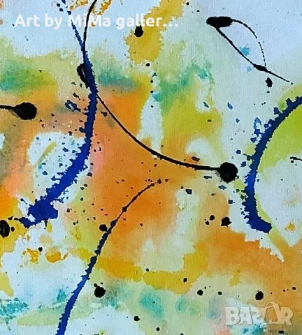 Абстракция, картина, оригинал, уникат, акрил / платно 65х60см., снимка 3 - Картини - 55873603