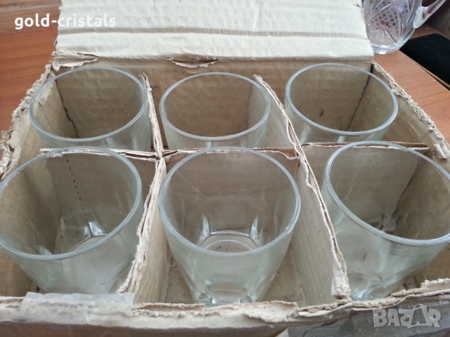 Ретро стъклени чаши за вода уиски , снимка 6 - Антикварни и старинни предмети - 36084121
