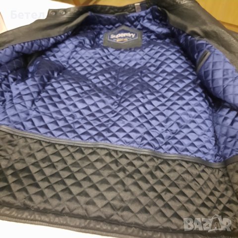 Superdry motor racer L ново  мъжко яке от  естествена кожа , снимка 4 - Якета - 42483589