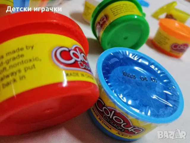 Моделин комплект от 10 броя с формички, пластелин , снимка 4 - Пластелини, моделини и пясъци - 50287767