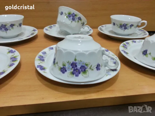 Стар немски порцелан  чаши за дълго кафе чай , снимка 2 - Антикварни и старинни предмети - 49329321