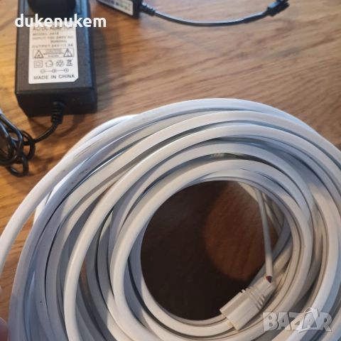 RGB+IC неон лента 10 м , водоустойчива, музикален синхрон, chase ефекти, приложение, снимка 9 - Лед осветление - 52652071