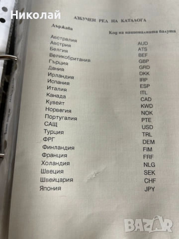 Каталог на Чуждестранните Банкноти Българска Народна Банка, снимка 4 - Нумизматика и бонистика - 52337646