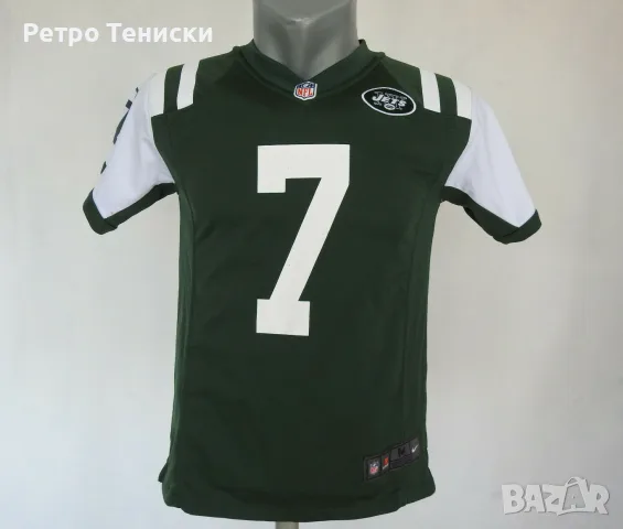 Тениска New York Jets (Geno Smith #7) Nike — Деца размер M Зелено