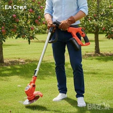 Телескопичен акумулаторен тример за трева 48V с две батерии – мощен, лек и без кабели