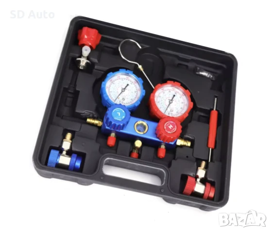 Комплект манометри за климатична система, снимка 2 - Други инструменти - 50497823