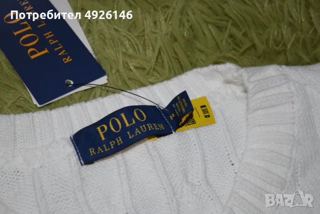 ЧИСТО НОВ! Polo Ralph Lauren Cable-Knit Cotton Jumper, снимка 3 - Суичъри - 55753871