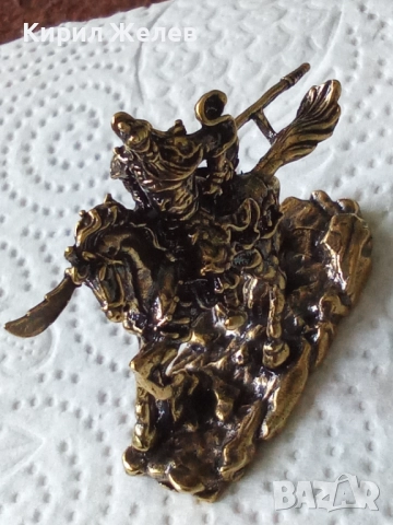 Бронзова фигурка на Гуан ди 52494, снимка 9 - Антикварни и старинни предмети - 52730545