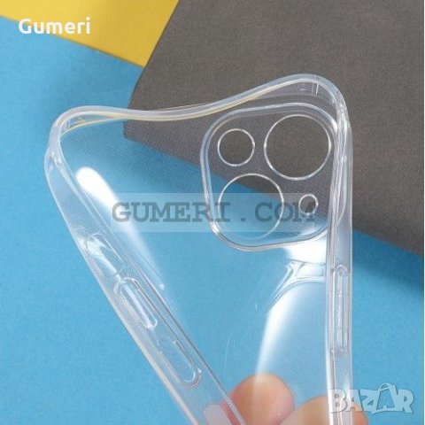 Apple iPhone 13 - Силиконов Гръб със Защита на Камерата - Прозрачен, снимка 5 - Калъфи, кейсове - 34446200