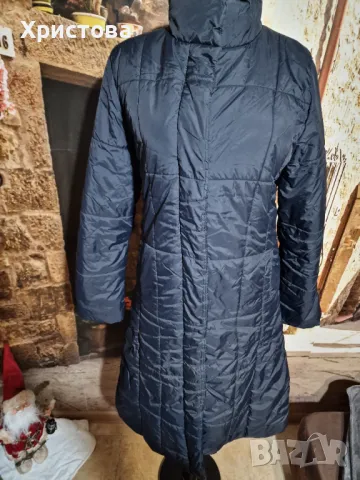 Черно преходно дълго яке - 26,00лв., снимка 3 - Якета - 47611227